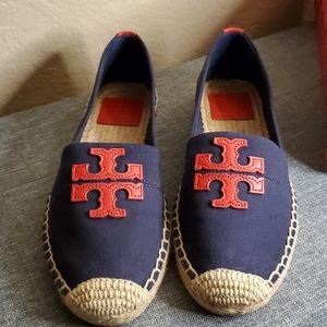 Tory Burch Weston Flat Espadrille Navy 7.5